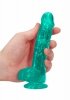 6 / 15 cm Realistic Dildo With Balls - Turquoise